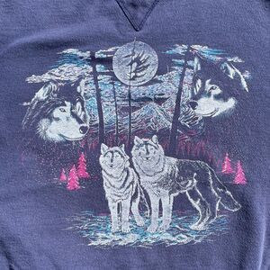 Wolves Wolf Vtg 1990s Delta Crewneck Sweatshirt Men’s Size (XL)